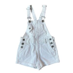 Zara White Short Overalls Size 5